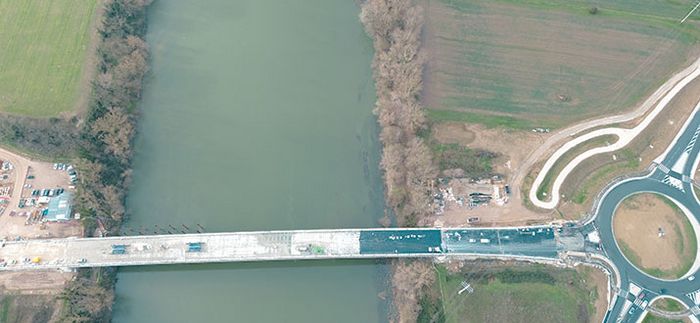 Vue aérienne du Pont de Camélat - Janvier 2024 (1)