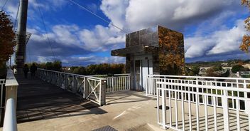 Vue de l'ascenseur côté Agen