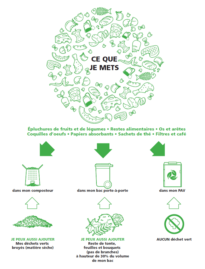 Schéma de tri des biodéchets